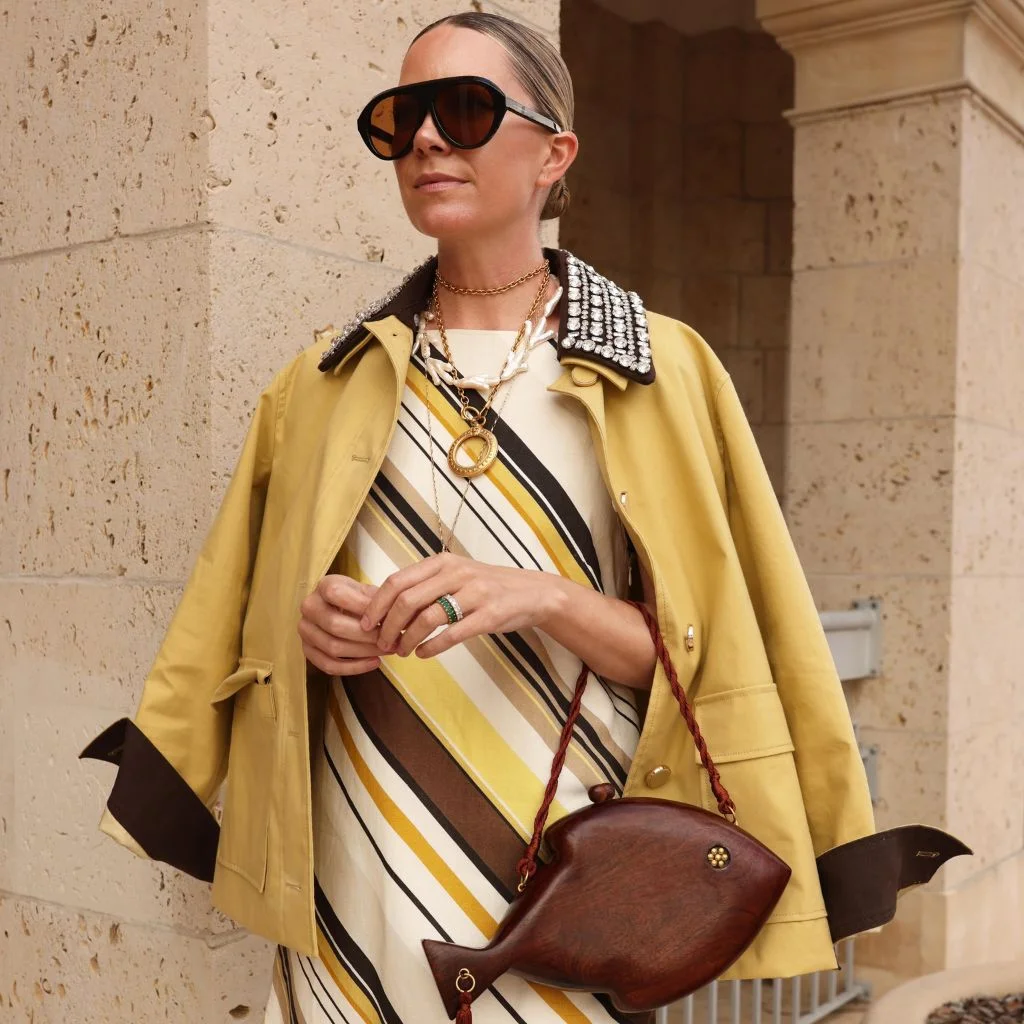 oversized sunglasses pouch bag street style