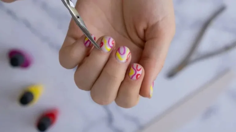 Back To School Nail Ideas With Fruit Stationery and Apple Motifs