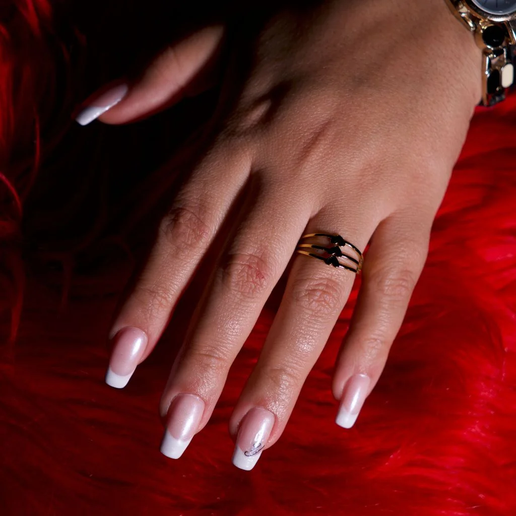 Crescent Moon French Tips