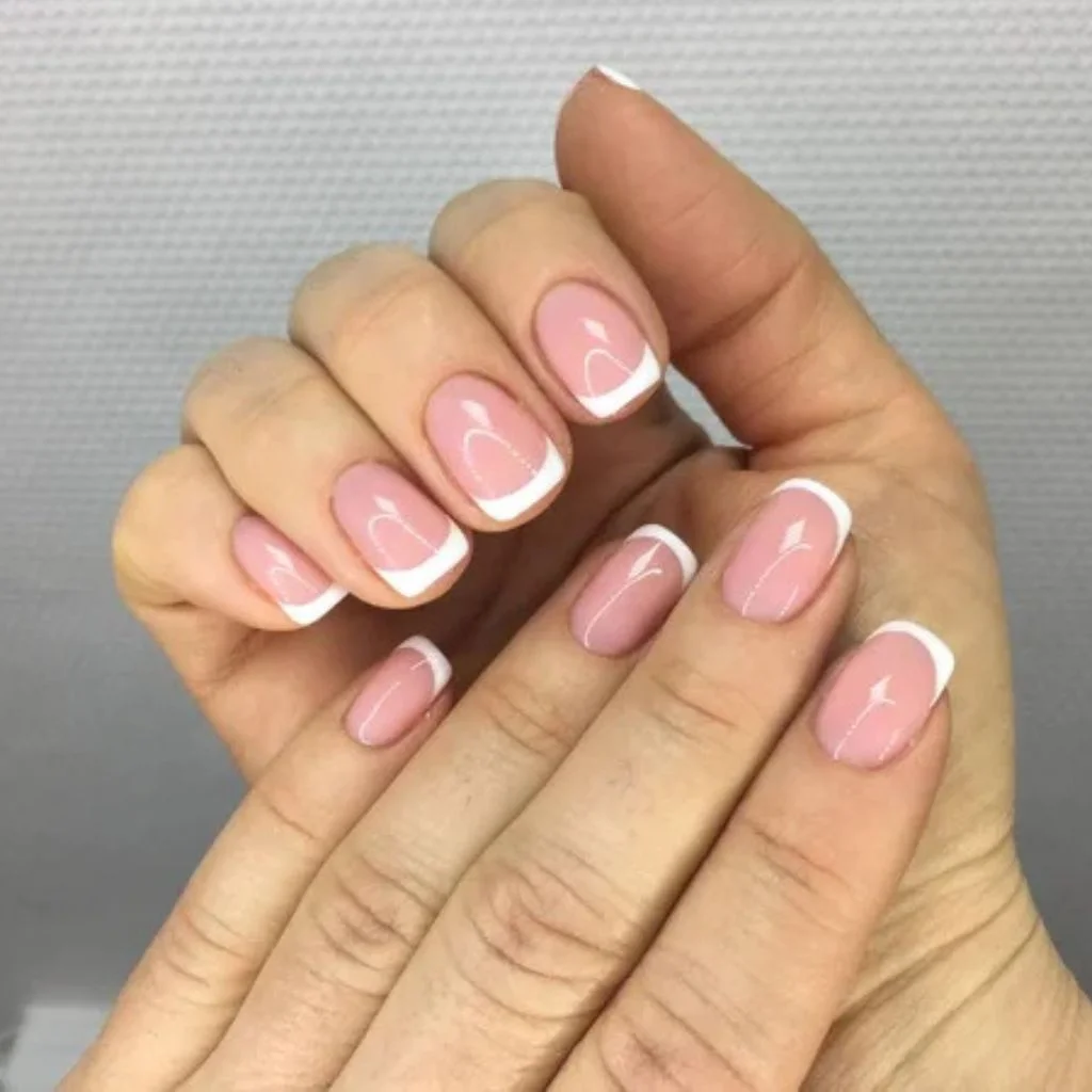 Micro French Tips Keep the Bridal Look Understated