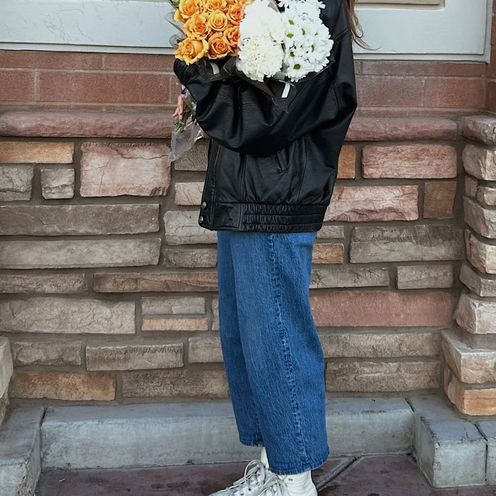 Relaxed Straight Leg Jeans Remain a Stylist Staple