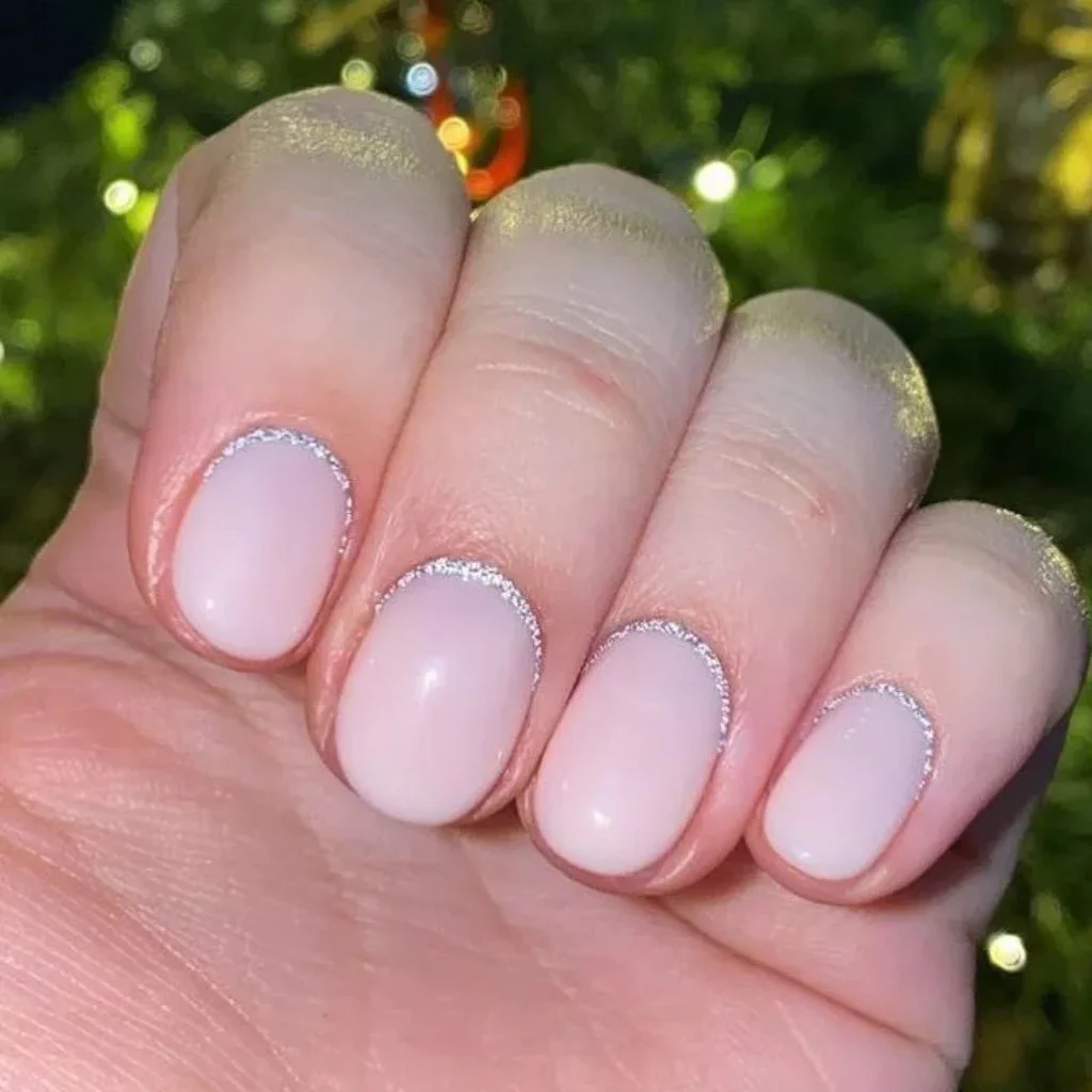 Reverse Ombré Softens the Line on Shorter Nails