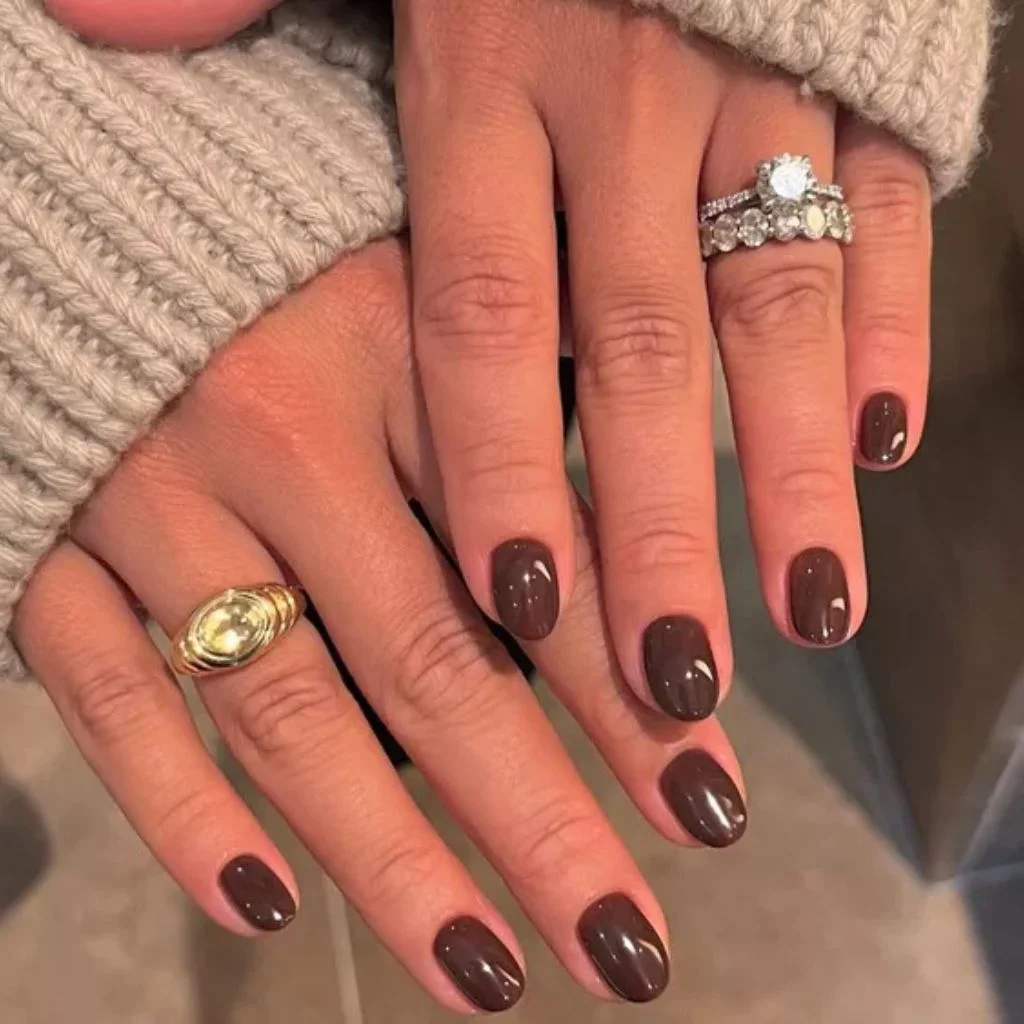 Soft Chocolate Brown Nails Feel Grown Up Without Trying Too Hard