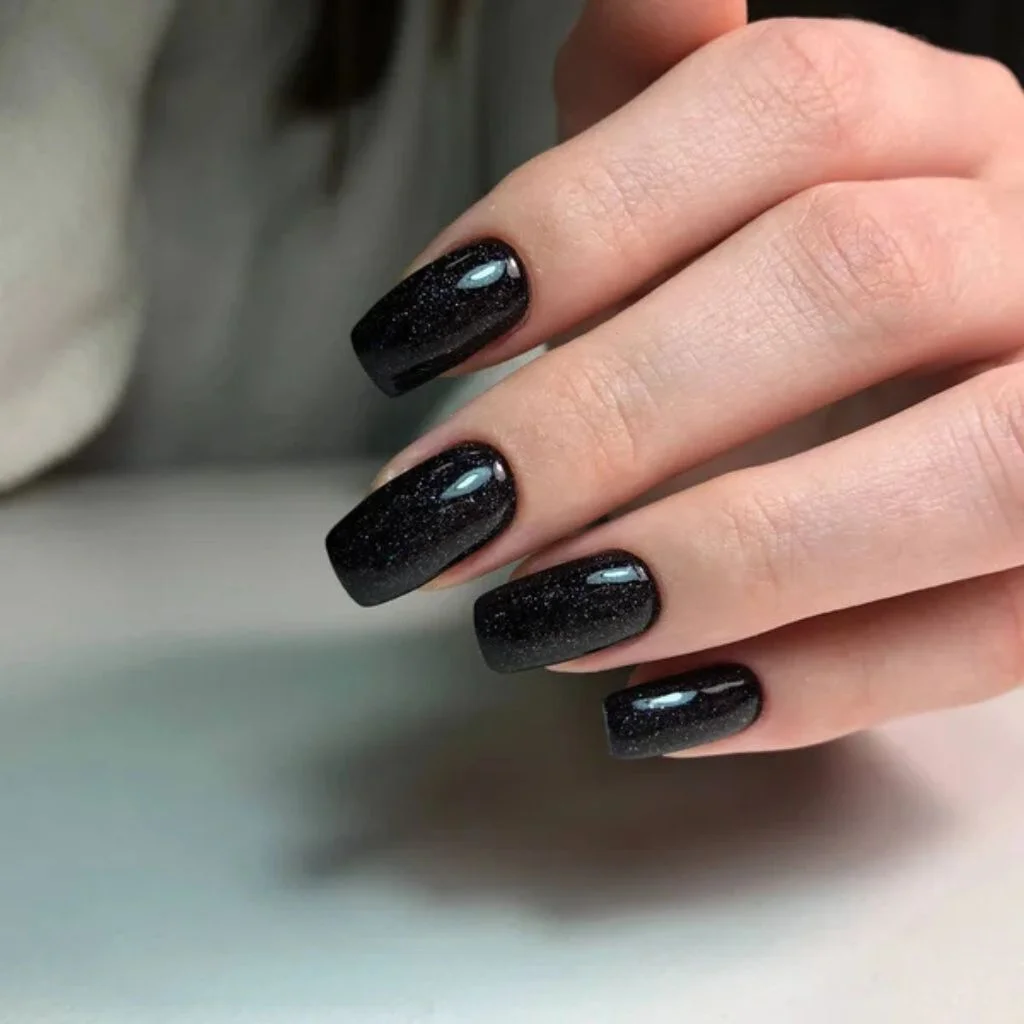 matte black coffin nails