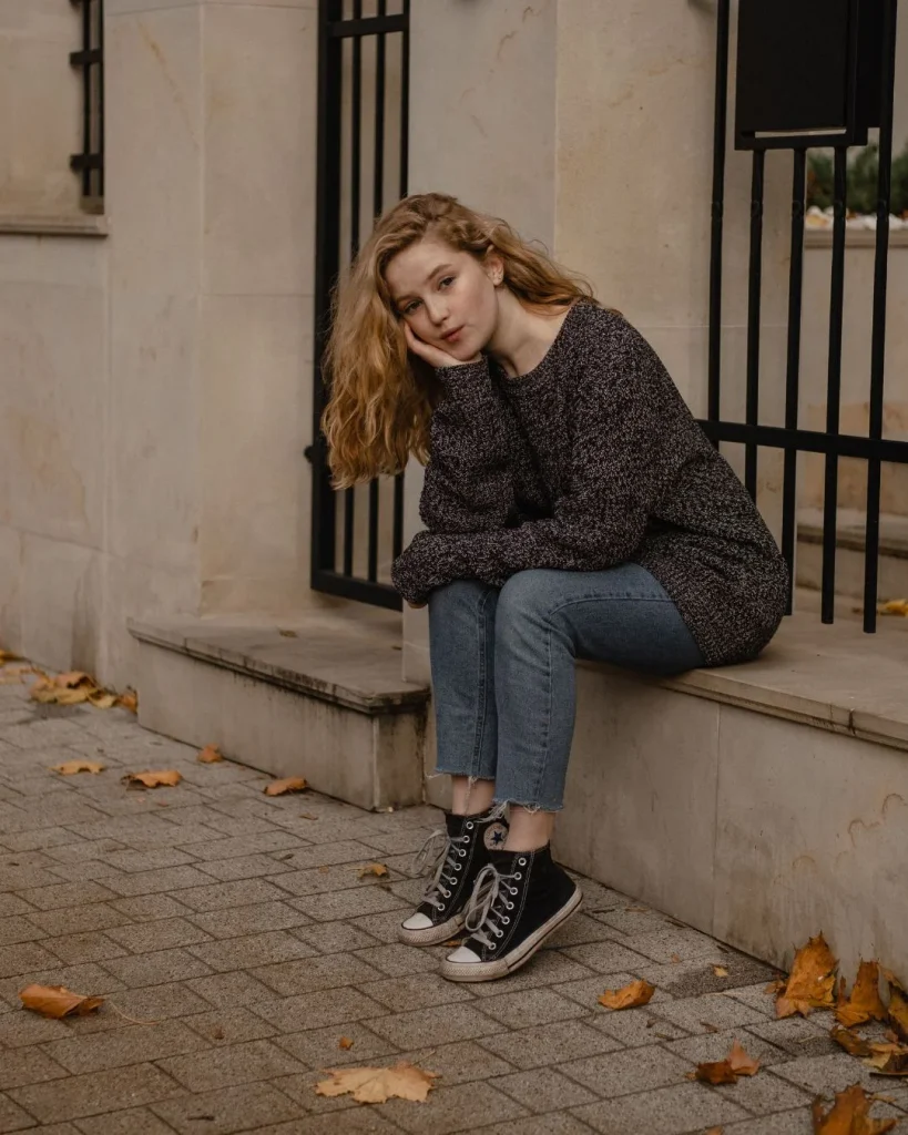 Casual Skinny Jeans With a Cozy Sweater