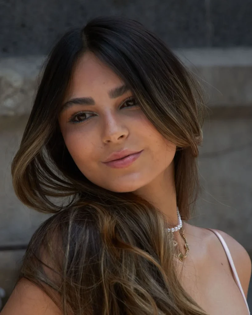 Chocolate Brown With Subtle Face-Framing Highlights