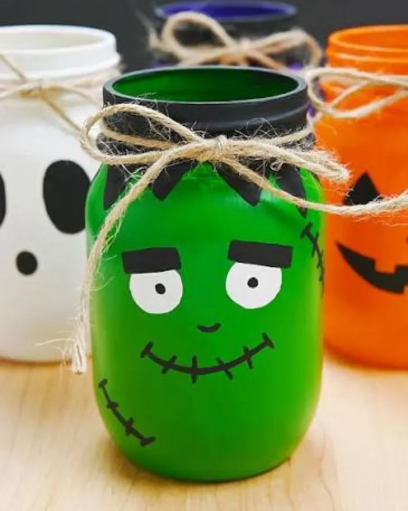 Mason Jar Halloween Treat Containers
