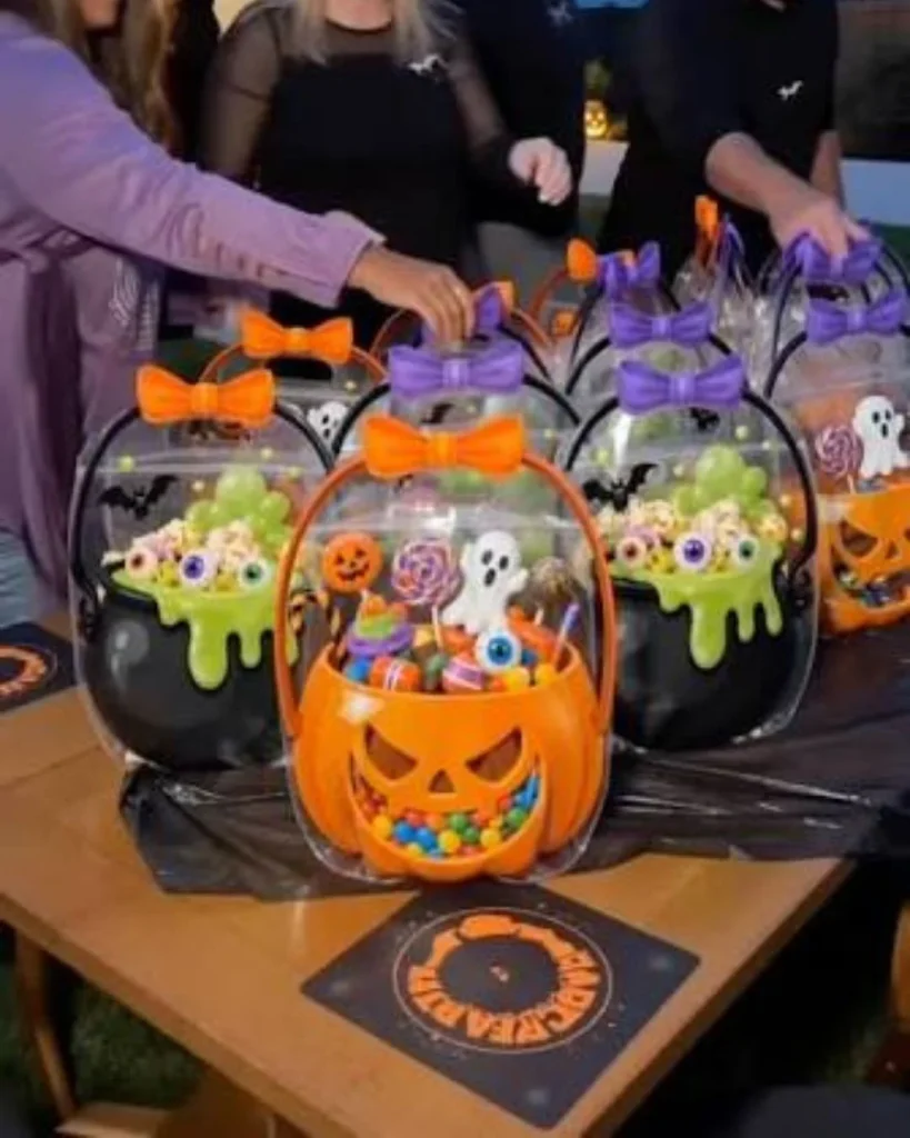 Mini Pumpkin Halloween Treat Bags