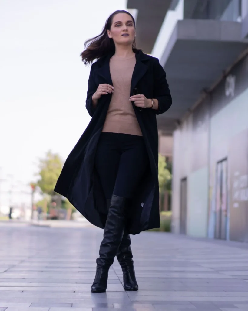Skinny Jeans With a Long Coat