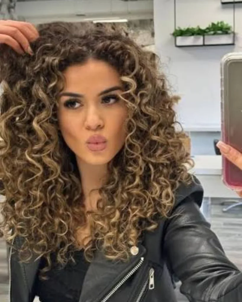 Wavy and Curly Ombre Hair