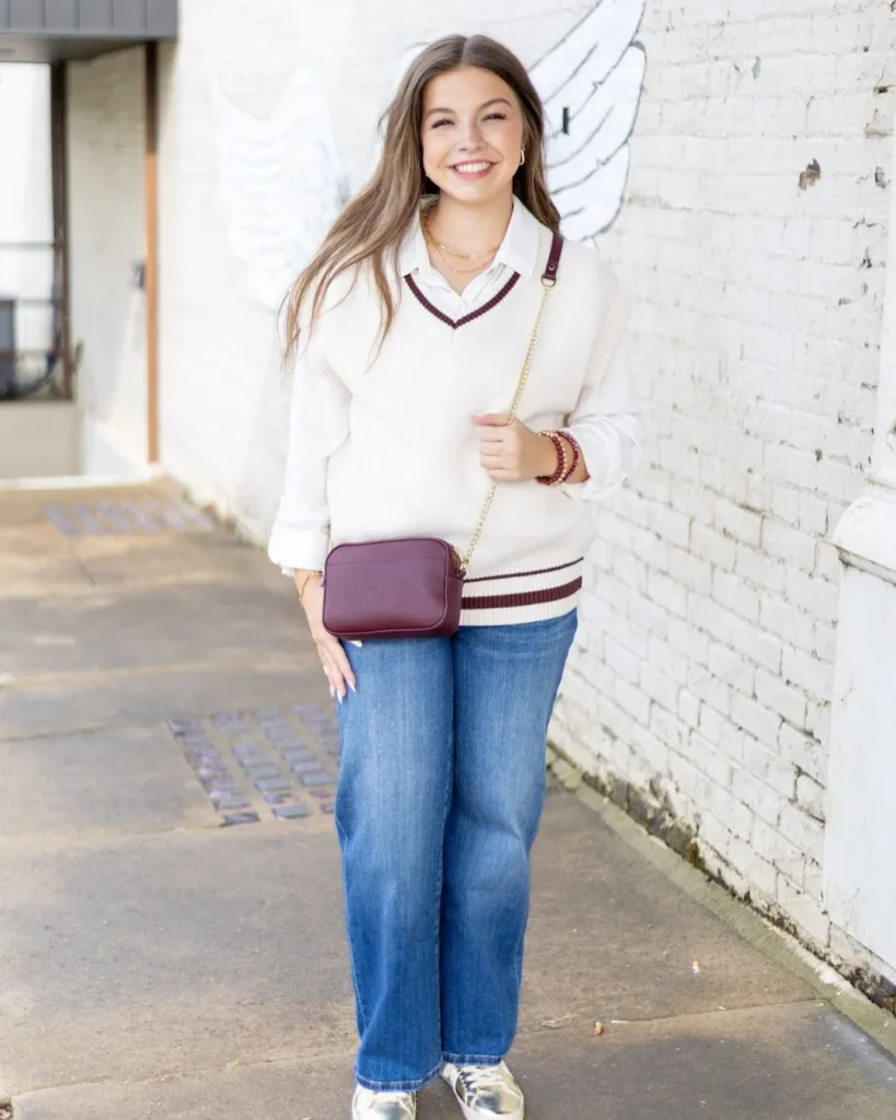 Layered Sweater Vest Outfits for Fall and Winter