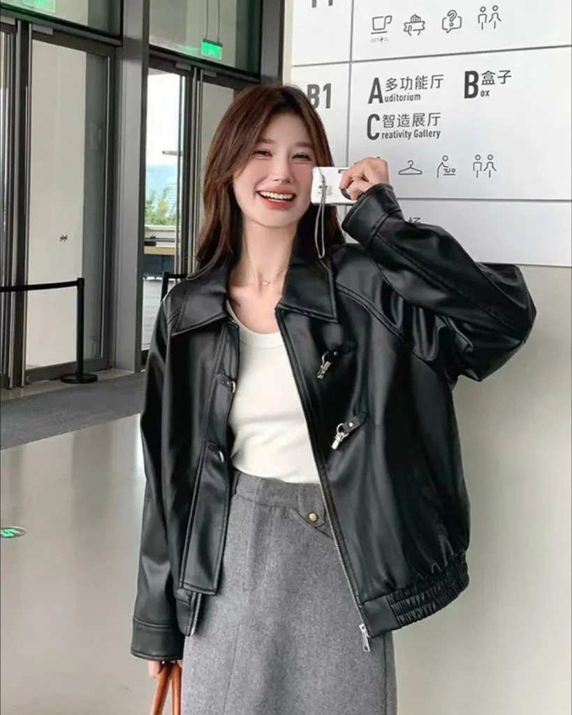 Leather and Faux-Leather Jackets for an Edgy Look